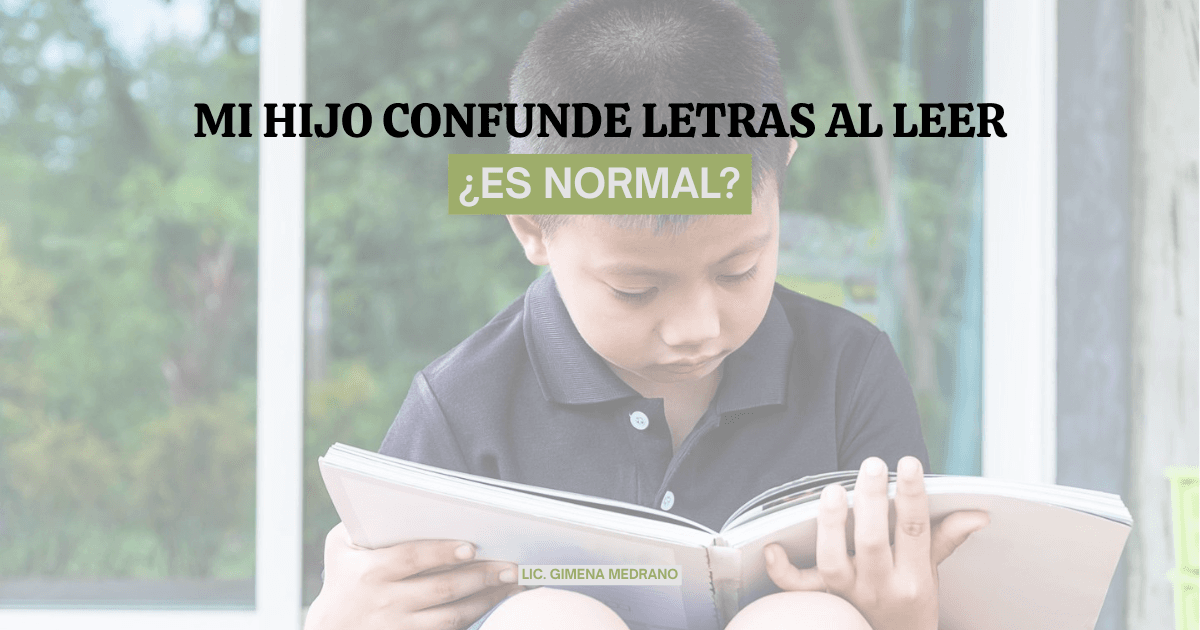 Mi hijo confunde letras al leer: ¿es normal?
