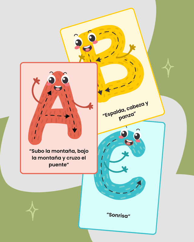 Escritura divertida: retahílas de letras y números